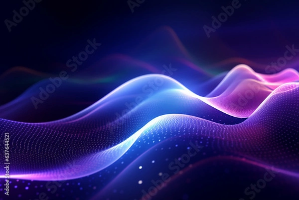 Obraz digital space background, Generative AI