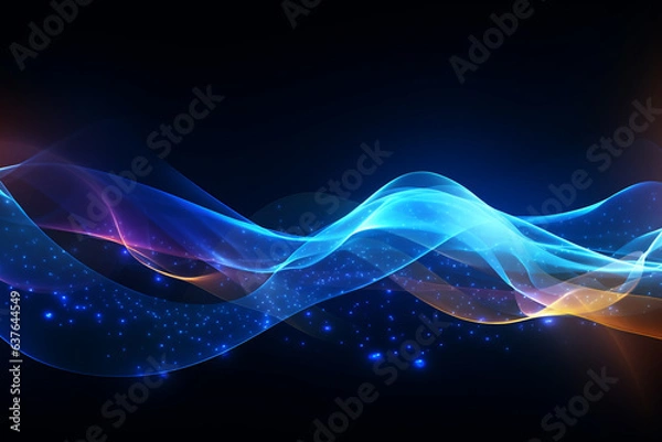 Obraz digital space background, Generative AI