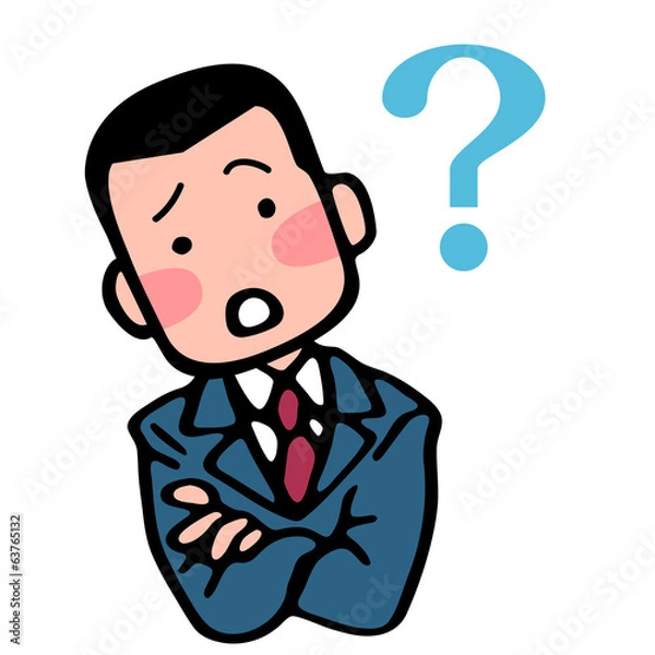 Fototapeta 男子生徒の疑問