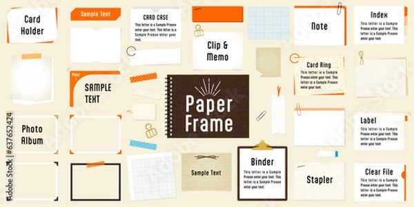 Obraz ベクターメモフレーム