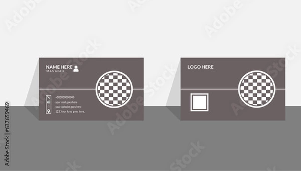 Obraz Modern Creative And Clean Business Card Design Template, Visiting Card, double sided business card design template, Corporate Business Card Layout, Set of modern business card print templates.