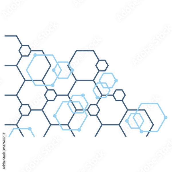 Obraz Hexagon Outline Corner