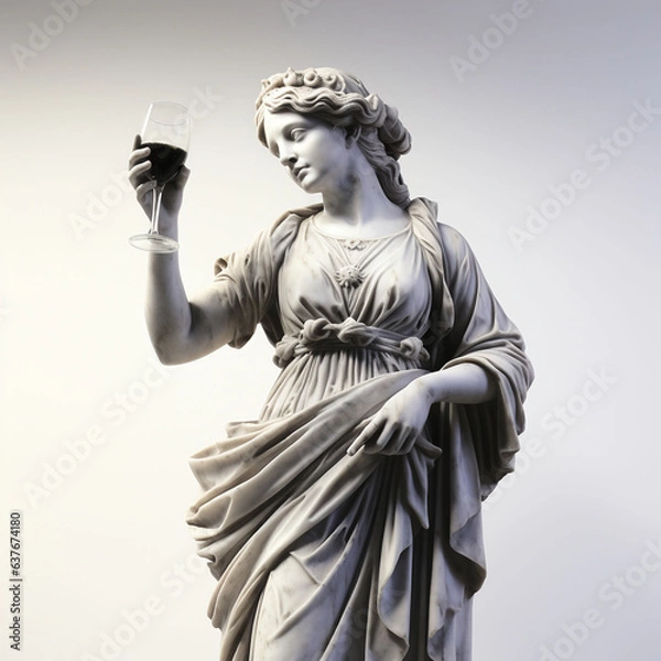 Fototapeta Statue with Wine