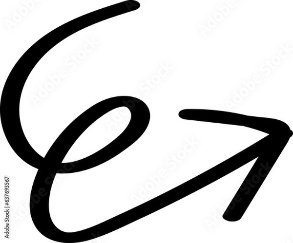 Fototapeta Arrow doodle element