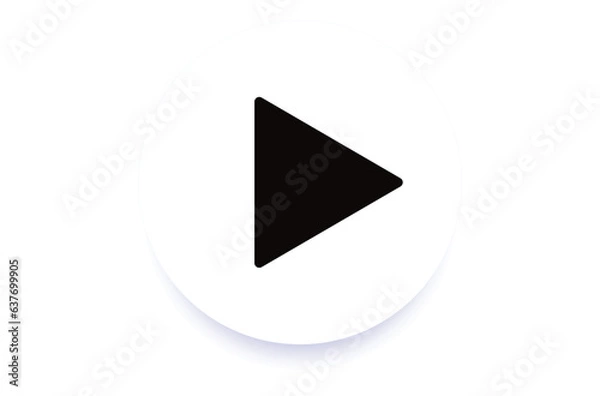 Fototapeta Play button icon. vector illustration