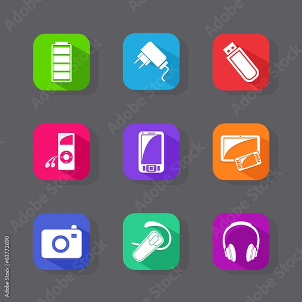 Obraz Flat Icons