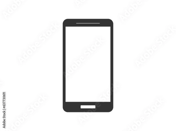 Obraz phone simple clip art vector illustration. eps 10.	