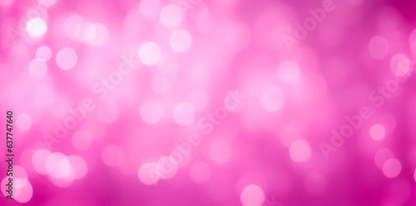 Fototapeta Pink abstract background with bokeh. New Year Celebration wallpaper. Generative ai art
