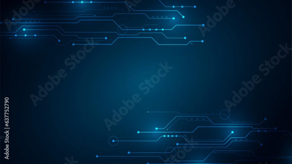 Fototapeta technology background with hi-tech digital data