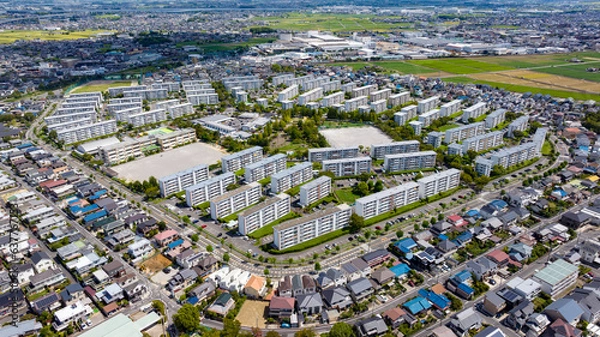 Obraz 昭和に建設された巨大な団地群　知立団地