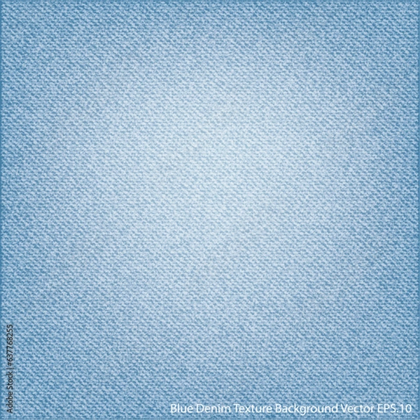 Obraz Blue Denim Texture Background, Vector Illustrator EPS.10