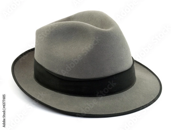 Obraz kapelusz studio na białym tle nad białym