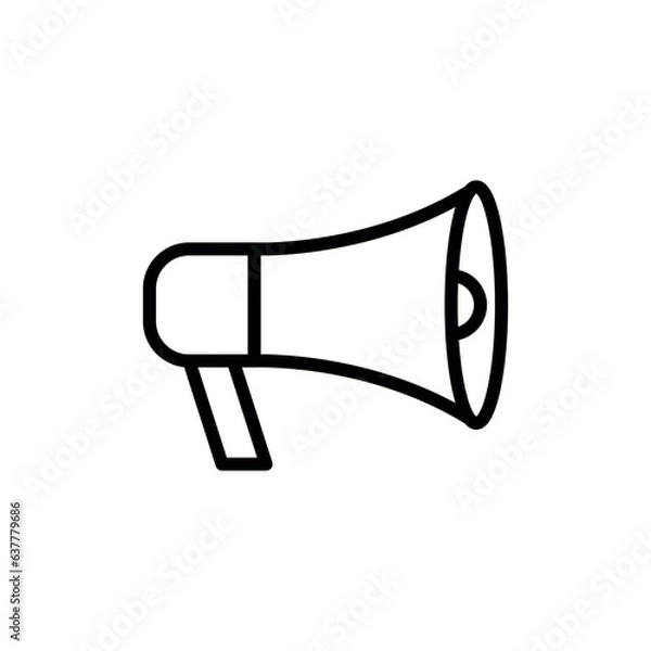 Fototapeta megaphone sign symbol vector glyph background color icon