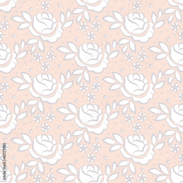 Obraz Floral lace pattern