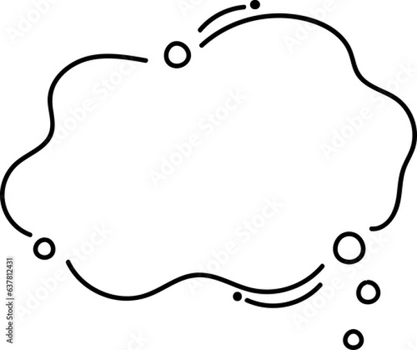 Fototapeta Speech bubble doodle   
