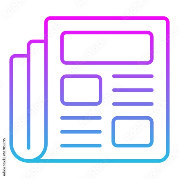 Fototapeta Newspaper Icon