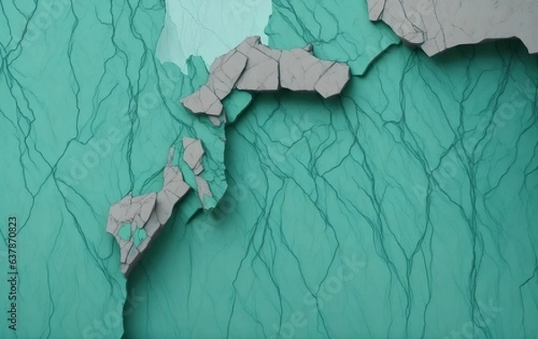 Fototapeta blue painted wood