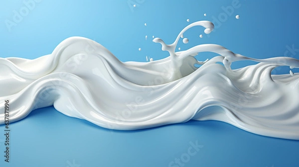 Fototapeta abstract blue waves