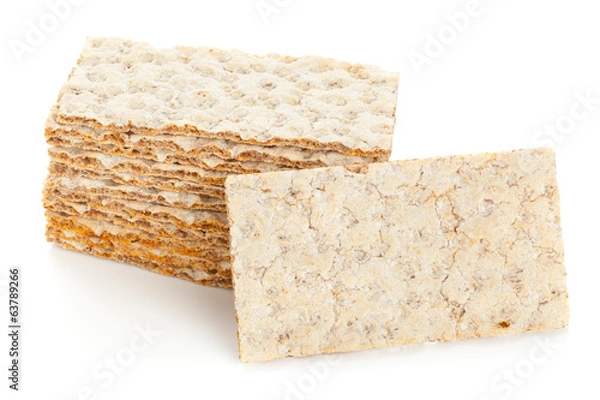 Fototapeta Wheat crispbread slices