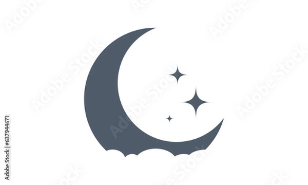 Obraz Creative Moon Logo Design