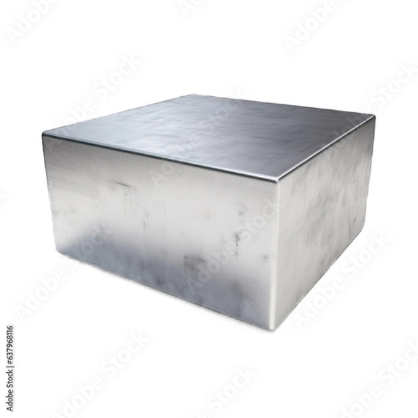 Fototapeta Nickel isolated on transparent background. Generative AI