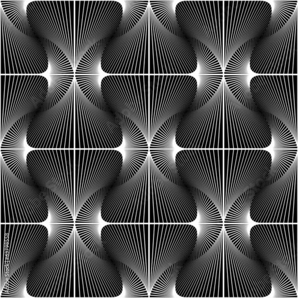 Fototapeta Design seamless striped diamond geometric pattern