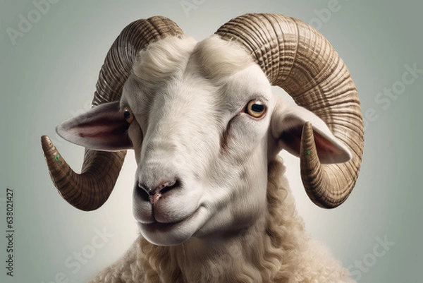 Fototapeta Animals and religion, eid ul adha mubarak sheep . Generative ai