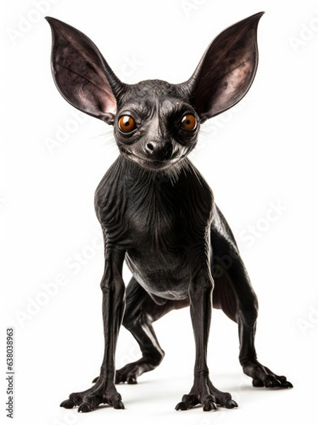 Fototapeta Full size of funny chupacabra isolated on white background