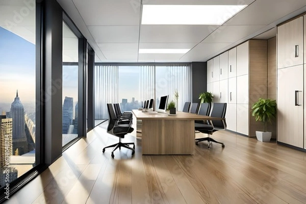 Obraz modern office interior with chairs