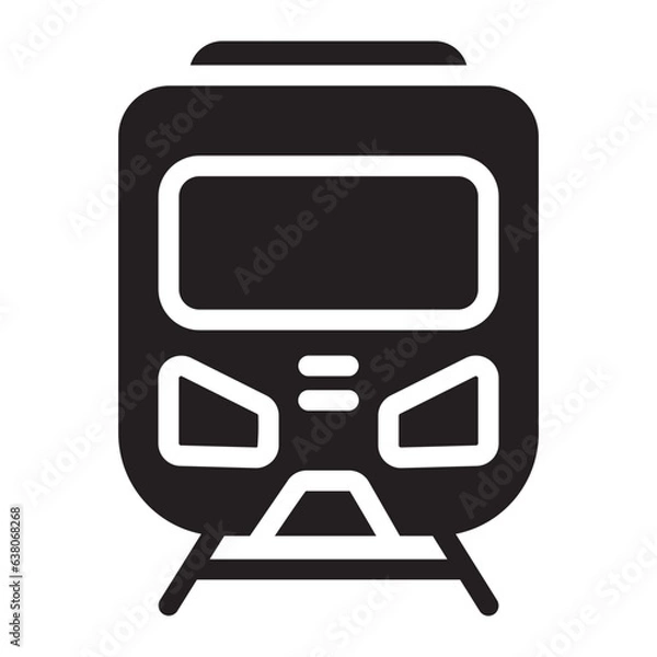 Obraz train glyph icon
