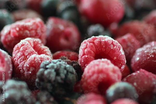 Fototapeta Fruits rouges givrés