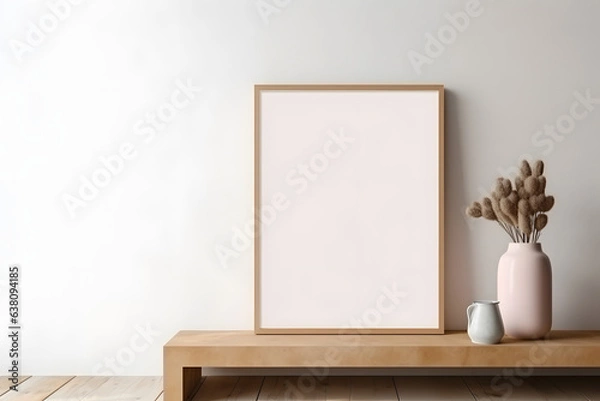 Fototapeta Balanced Picture Mockup Composition, generative ai