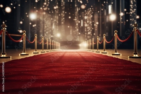 Obraz The red carpet under the lights