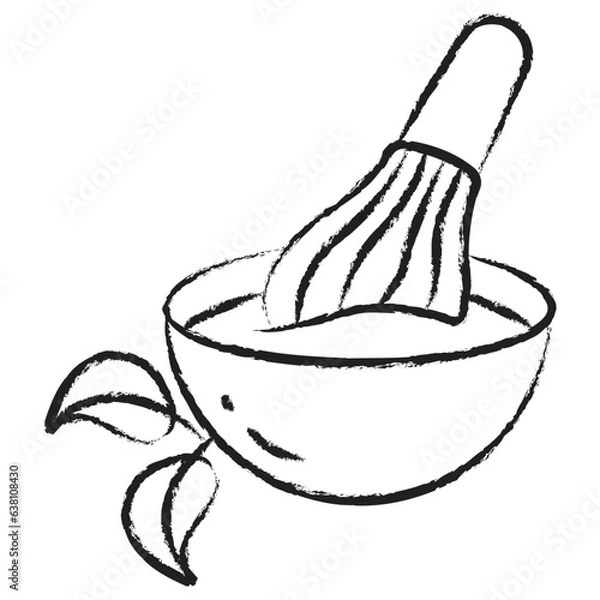 Obraz Hand drawn Matcha Tea icon