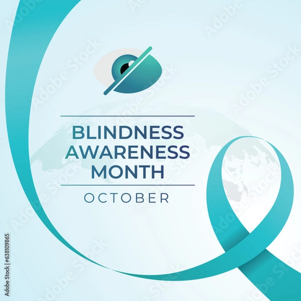 Fototapeta Blindness awareness month design template good for celebrations. Ribbon design template. flat ribbon. vector eps 10.