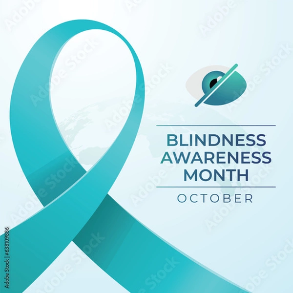 Fototapeta Blindness awareness month design template good for celebrations. Ribbon design template. flat ribbon. vector eps 10.
