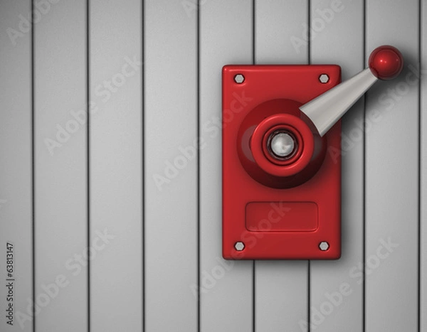 Obraz Notschalter Hebel Wand RM
