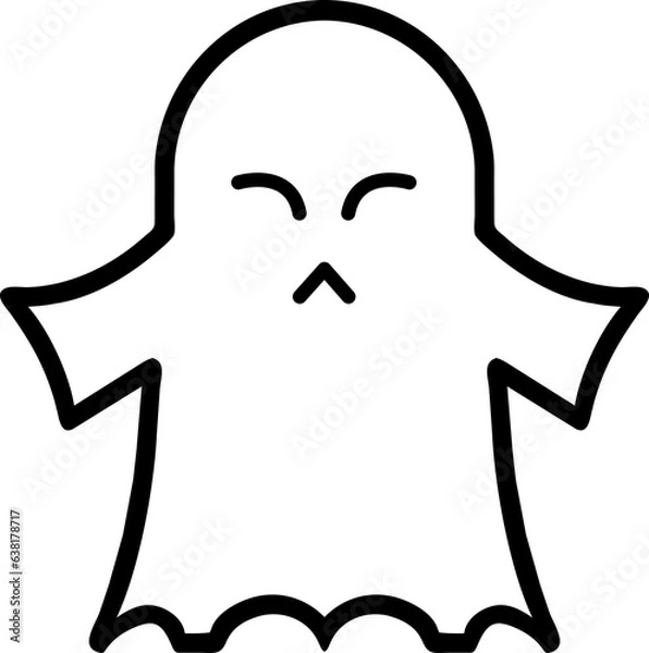 Fototapeta Icon line halloween element on transparent background.
