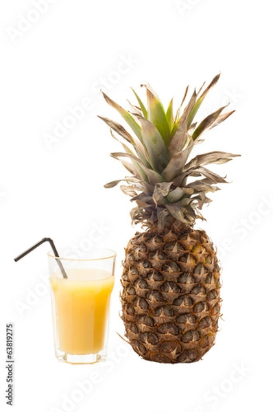 Obraz Pineapple isolated on white