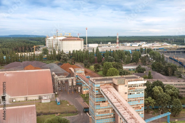 Obraz Gas terminal in Poland. Swinoujscie.