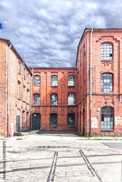 Fototapeta Old abandoned factory in Poland. 