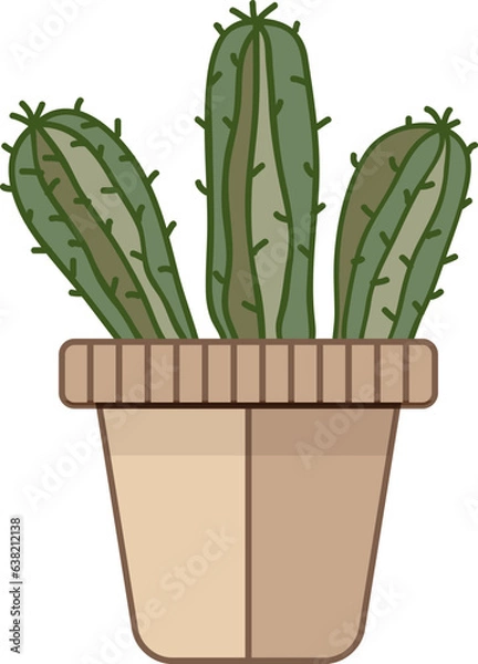 Obraz cereus cactus in a pot