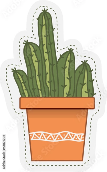 Obraz cereus cactus in a pot