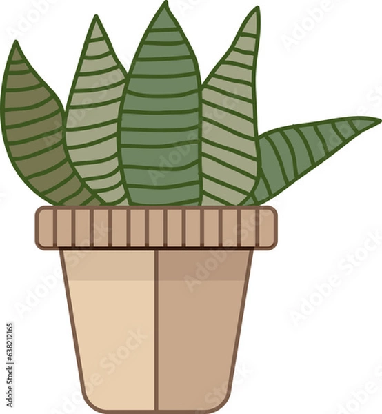 Obraz cereus cactus in a pot