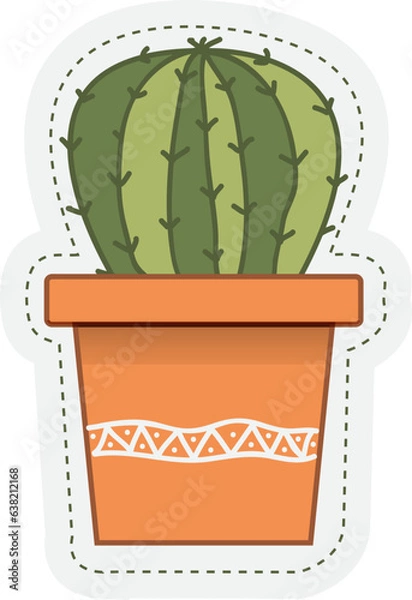 Obraz cereus cactus in a pot