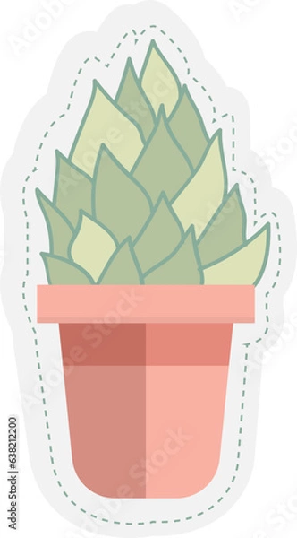 Obraz cereus cactus in a pot