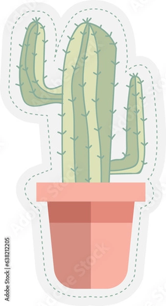 Obraz cereus cactus in a pot