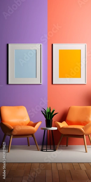 Obraz Polished Serenity Image Mockup, generative ai