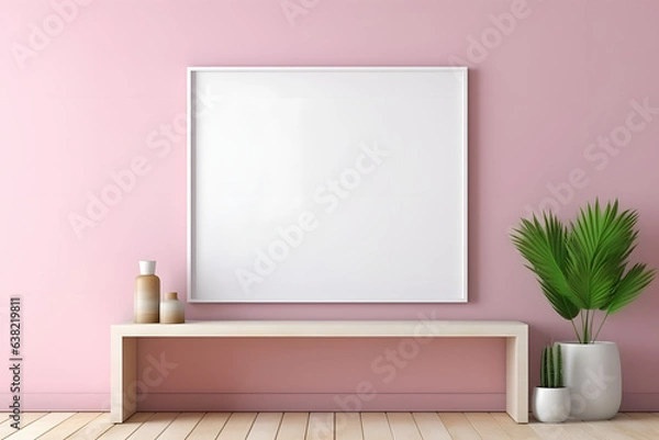 Obraz Serene Tranquility Image Mockup, generative ai