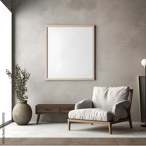 Fototapeta Minimalistic Picture Mockup Essence, generative ai